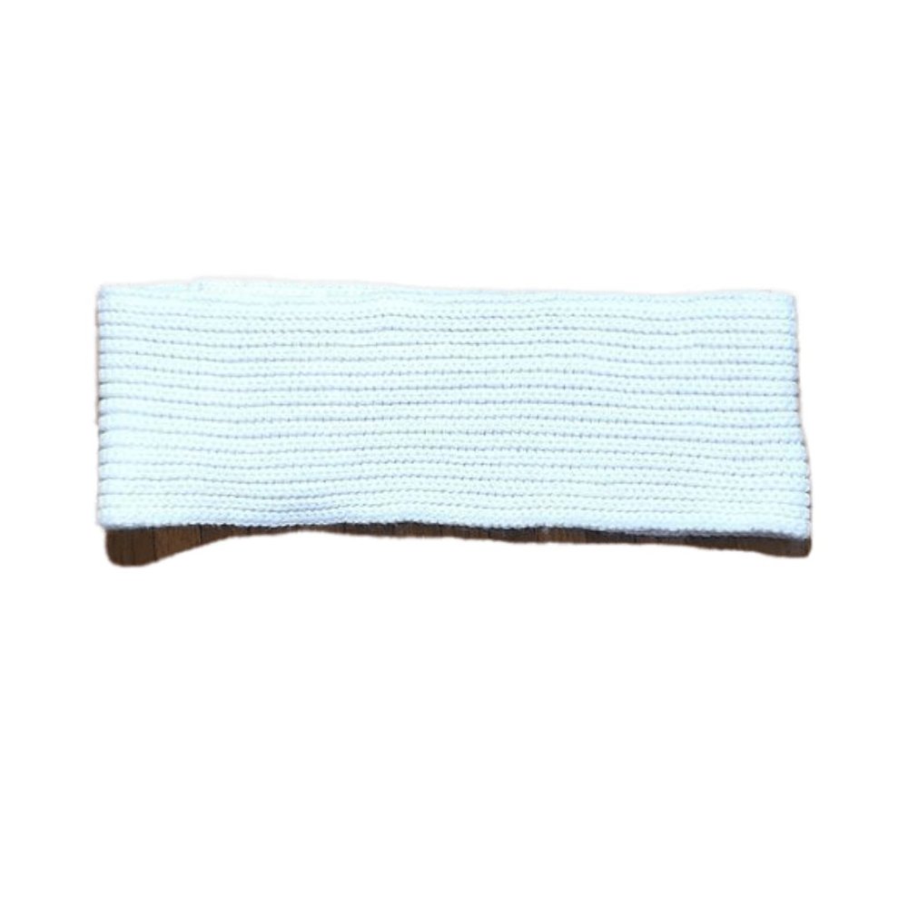 White Acrylic Infinity Scarf 22" Long 7" Wide Warm Comfy scarves Winter Fall